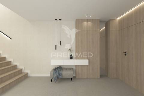 Moradias em construção de arquitetura escandinava em condomínio privado – fátima