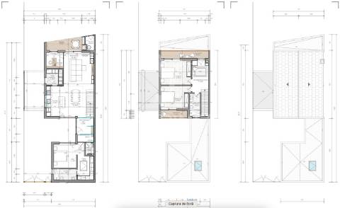 Moradias em construção de arquitetura escandinava em condomínio privado – fátima