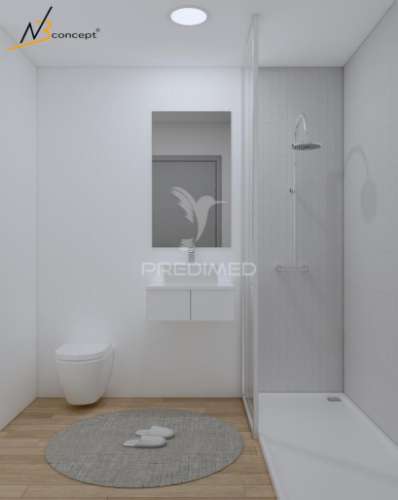 Moradia banda t2 + 1 com logradouro e terraço