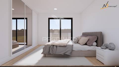 Moradia banda t2 + 1 com logradouro e terraço