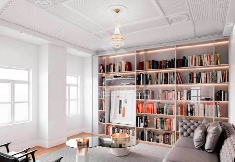 Apartamento t3 em edifício pombalino, frente rio, 195m2