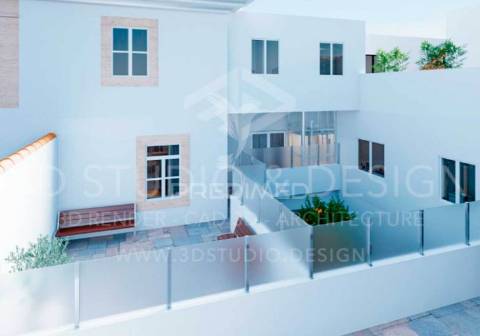 Apartamento t3 em edifício pombalino, frente rio, 195m2