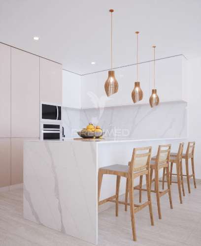 Apartamento t1 luxo com varanda e com acesso à piscina comum do prédio