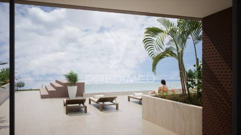 Apartamento t1 luxo com varanda e com acesso à piscina comum do prédio