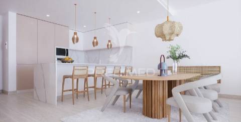 Apartamento t1 luxo com varanda e com acesso à piscina comum do prédio