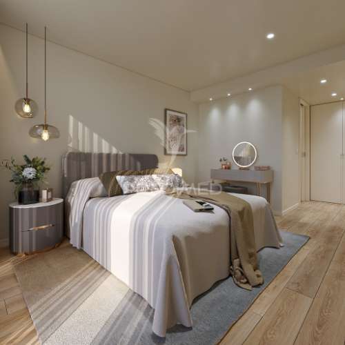 T2 novo com varanda e lugar de garagem