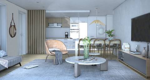 Apartamento t1 na cobertura - amares (junto ao isave) - 55 m2