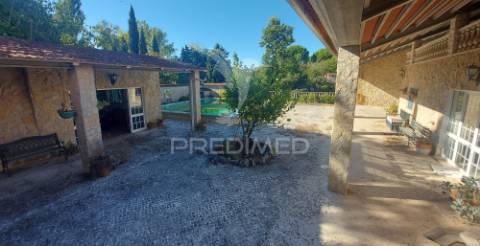 Quinta com moradia t4, piscina, terreno com 3 ha, santarém.