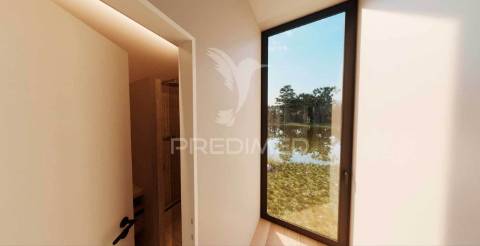 Moradia t1 nova, de madeira, junto à lagoa de óbidos