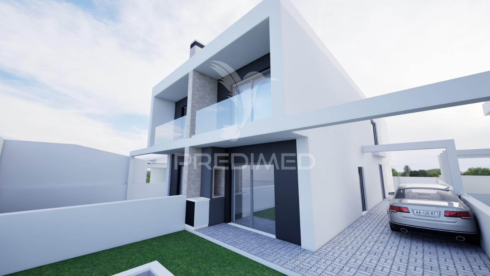 Moradia geminada t3 com piscina - fernão ferro