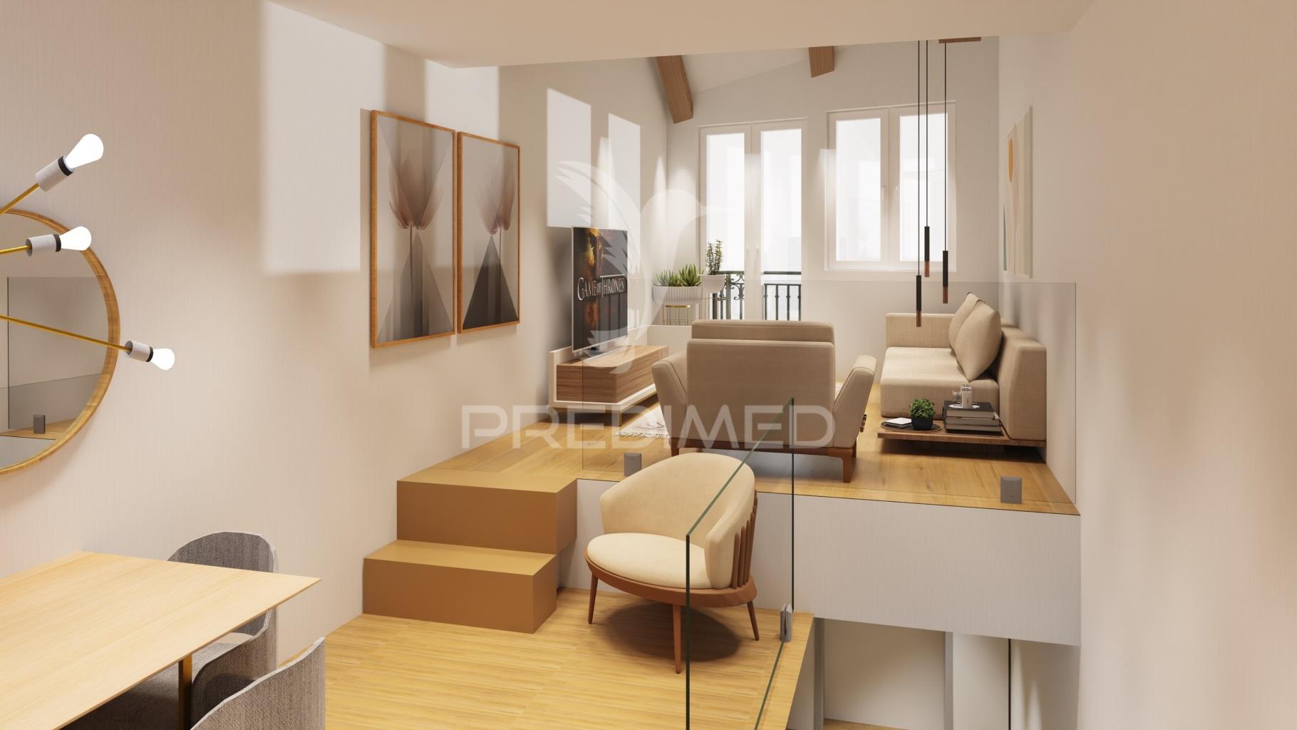 Apartamento t2 duplex no coração de viana