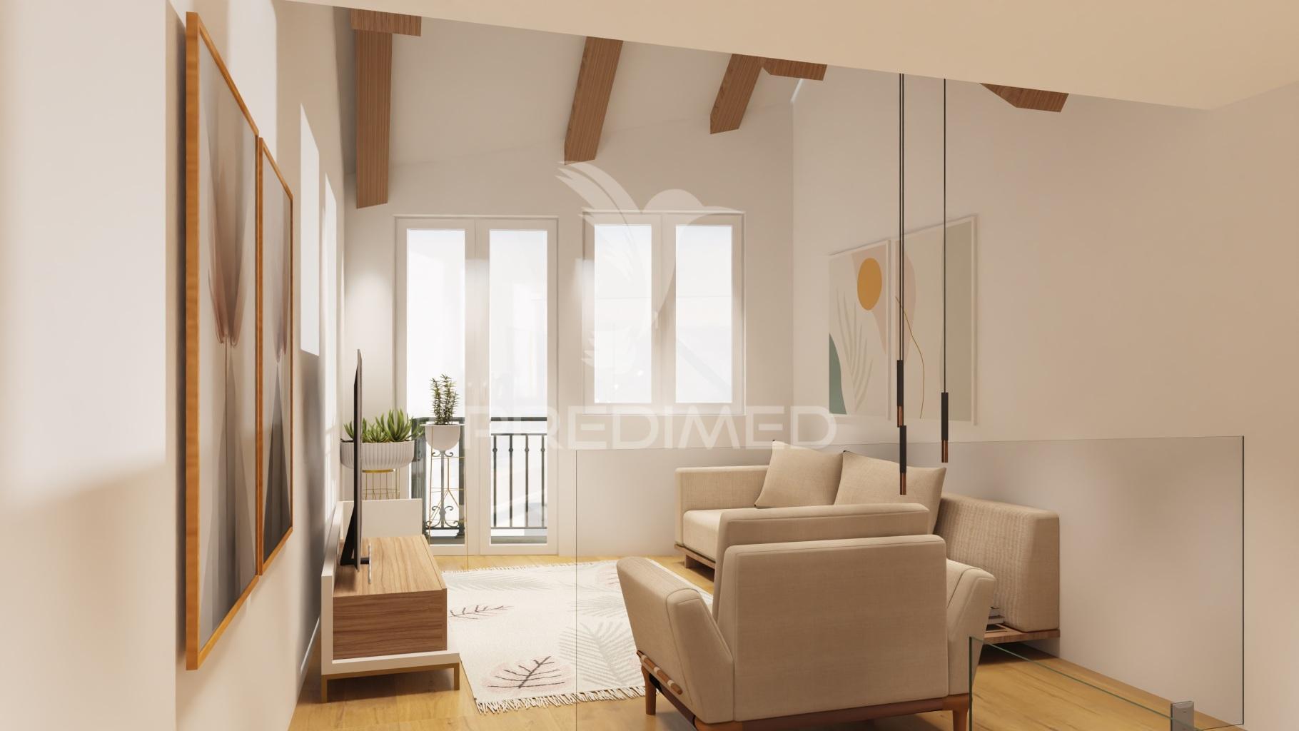 Apartamento t2 duplex no coração de viana