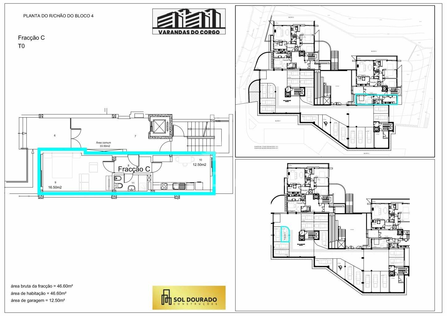 Apartamento t0 em construção - vila real