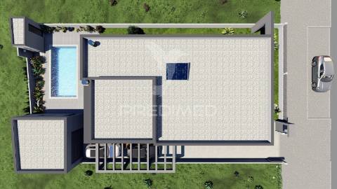 Moradia térrea em fase final de construção