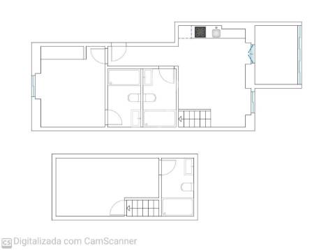 Apartamento t2 com mezzanine e 3 wcs - metro laranjeiras
