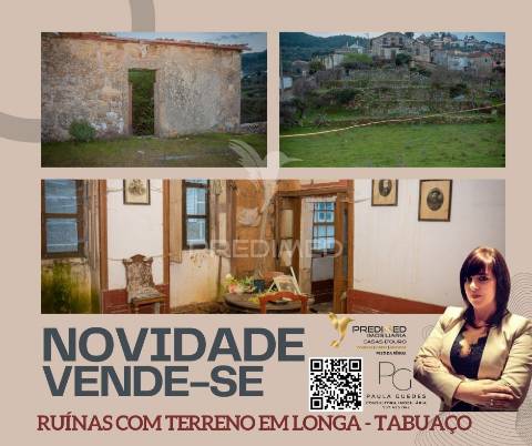 Moradia em ruínas com logradouro