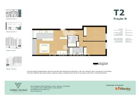 Apartamento t2 ultimas frações -empreendimento verbo divino
