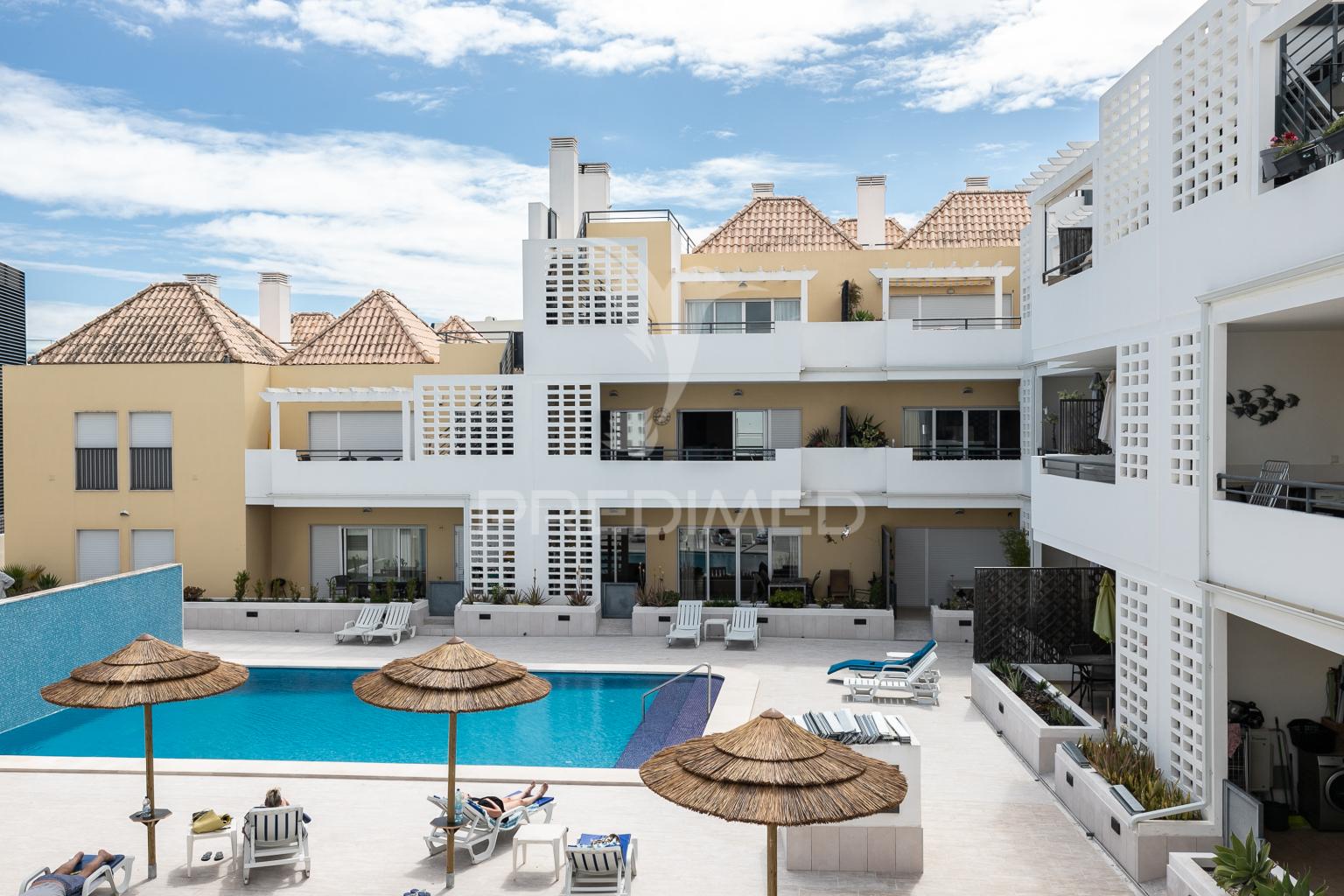 Apartamento t2 em condomínio c/ piscina em cabanas de tavira