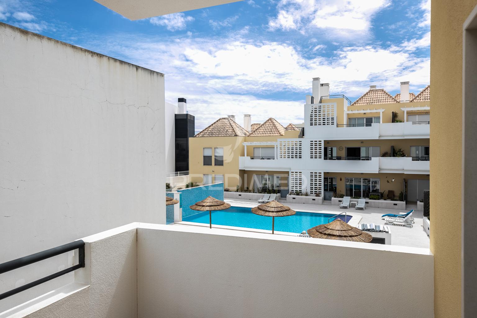 Apartamento t2 em condomínio c/ piscina em cabanas de tavira