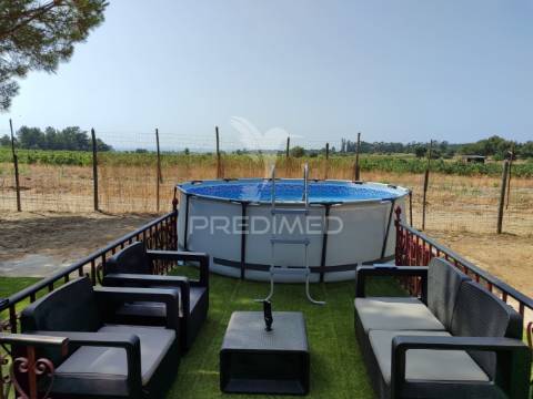 Quinta t1  área  12400 m2 a 4 km almeirim e 50 minutos de lisboa