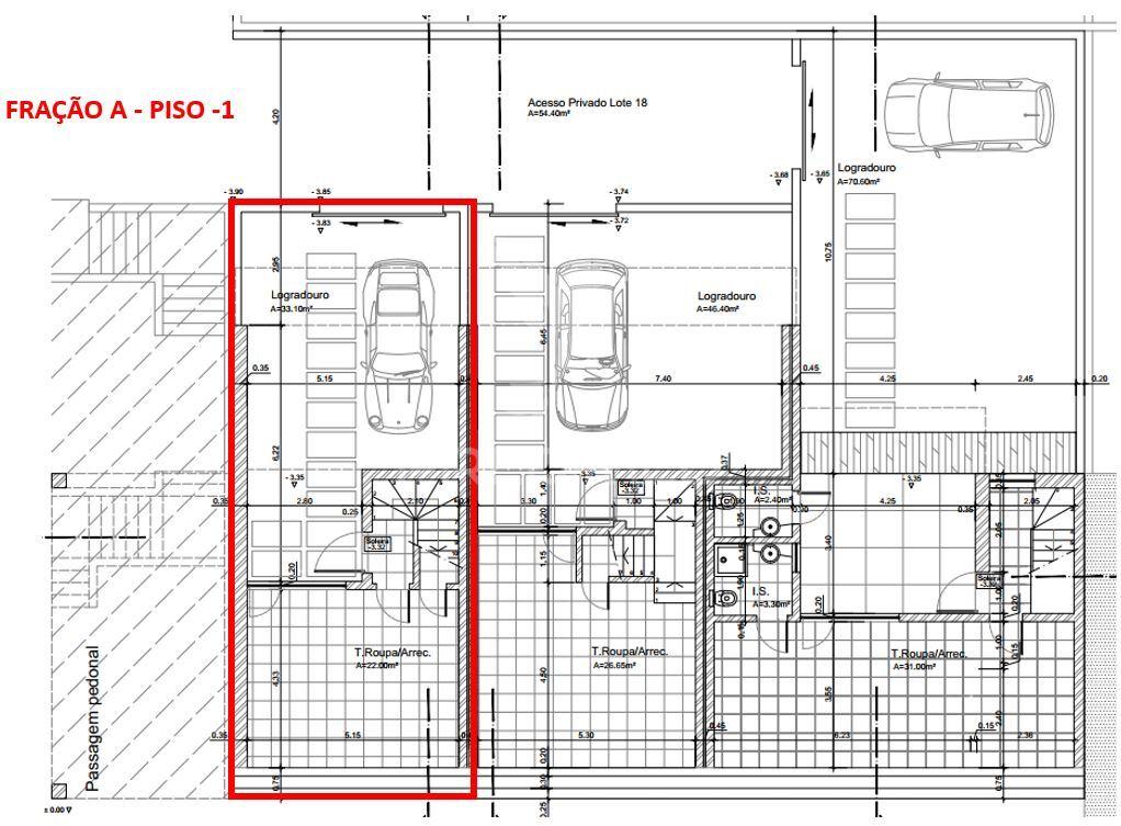 Terreno com projeto para a construção de 3 moradias em castro verde
