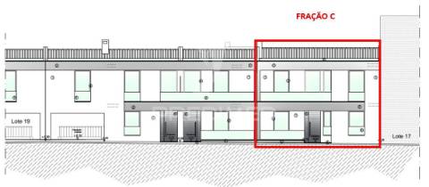 Terreno com projeto para a construção de 3 moradias em castro verde