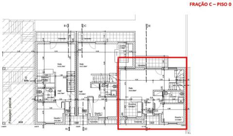 Terreno com projeto para a construção de 3 moradias em castro verde