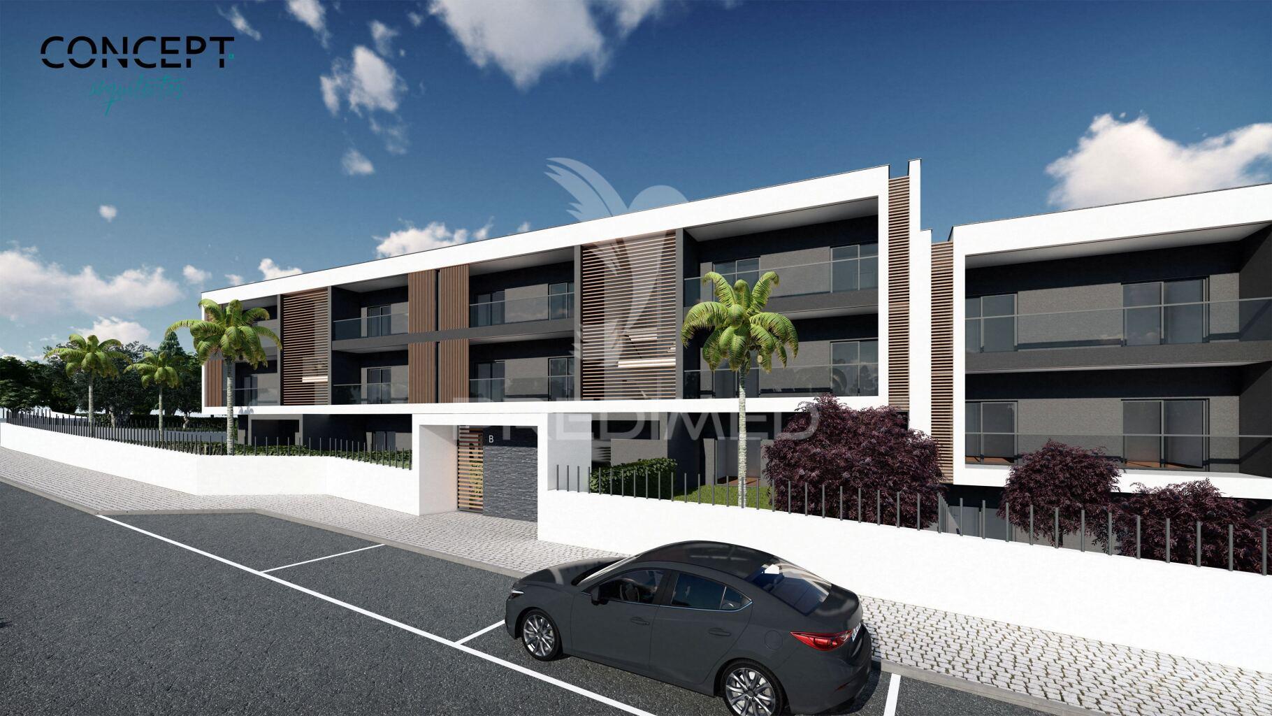 Apartamento t2 em construção a 1.000 m da praia - olhos de água.