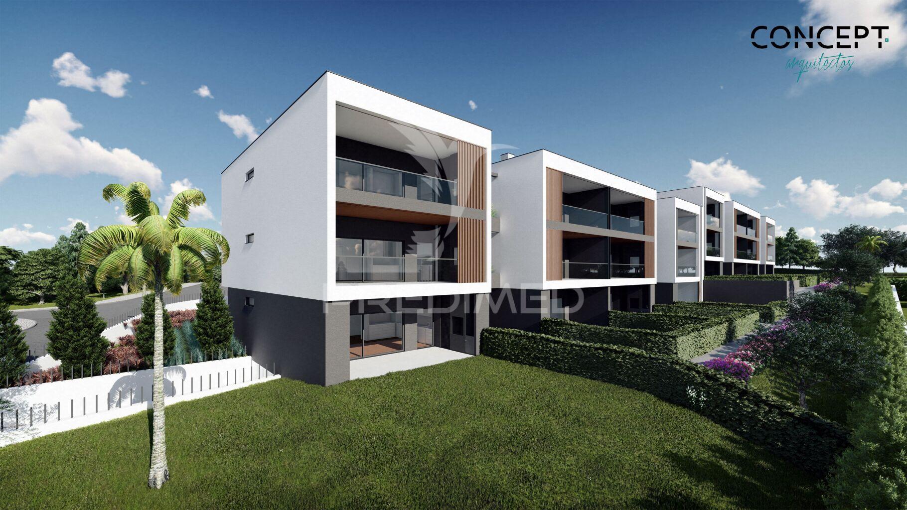 Apartamento t2 em construção a 1.000 m da praia - olhos de água.