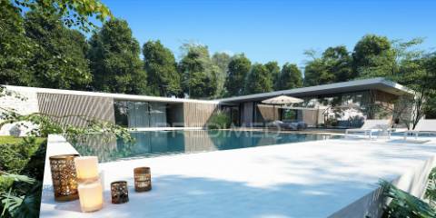 Moradia v5, em construção com piscina, constância.