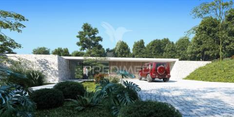 Moradia v5, em construção com piscina, constância.