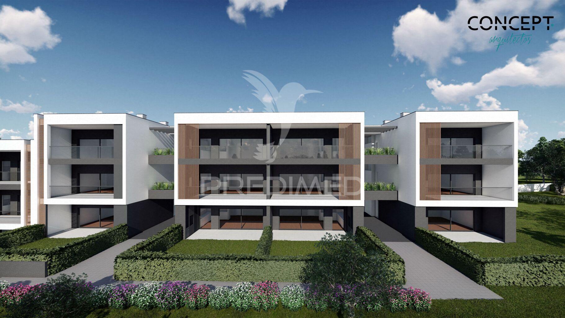 Apartamento t2 em construção a 1.000 m da praia - olhos de água.