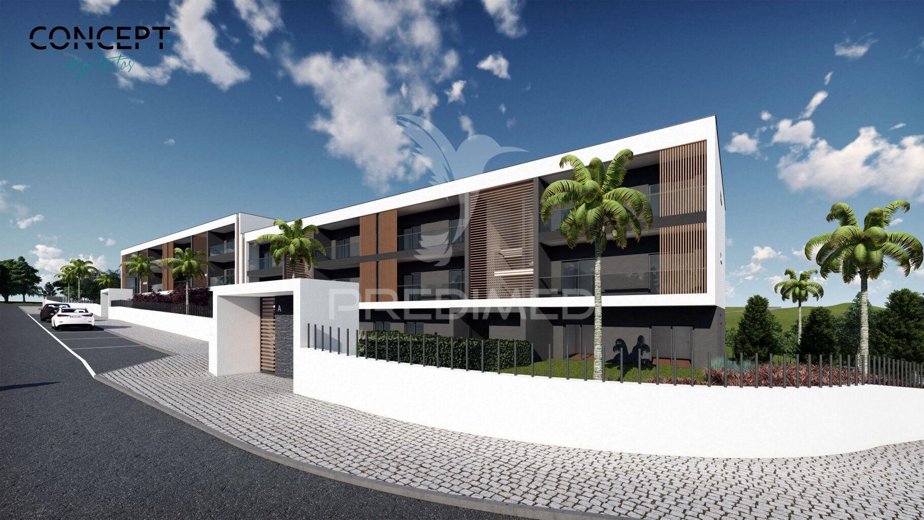 Apartamento t2 em construção a 1.000 m da praia - olhos de água.