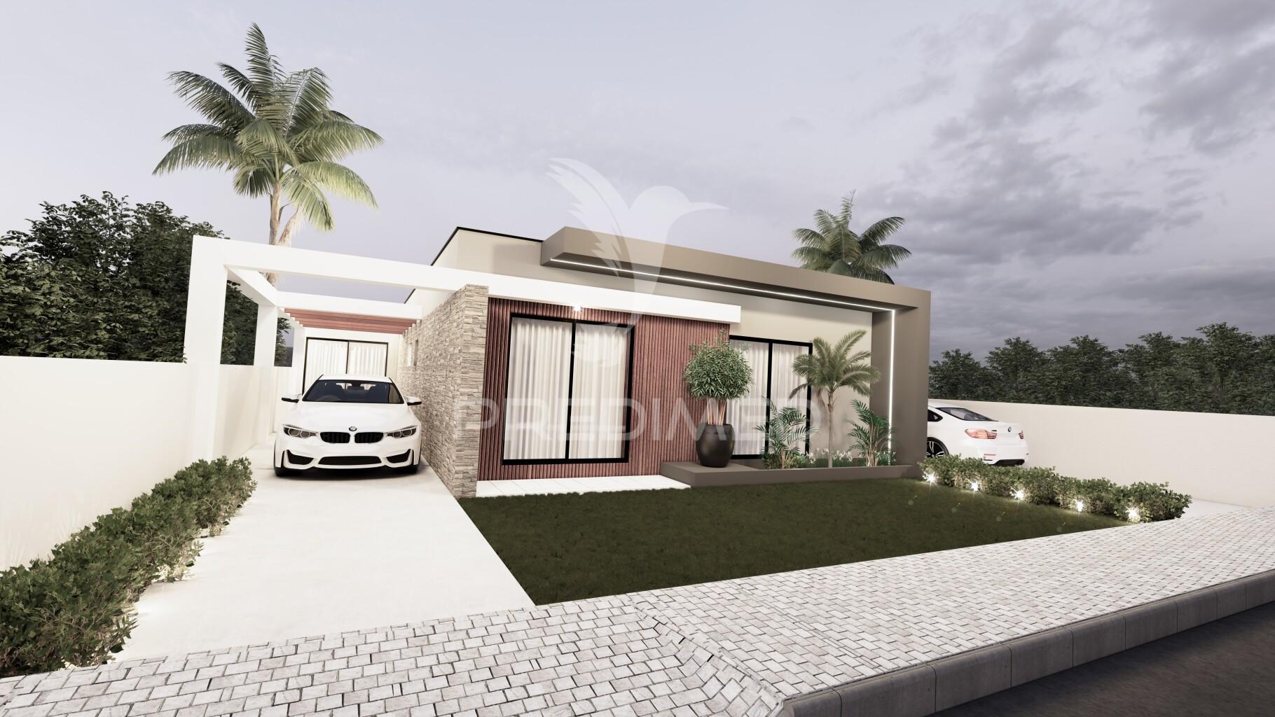 Moradia isolada térrea t3+1 c/ piscina