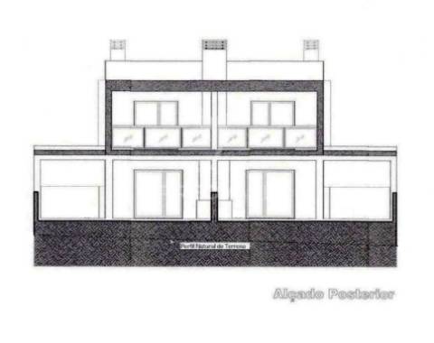 Moradia geminada t3 c/pérgula, p.general - fernão ferro