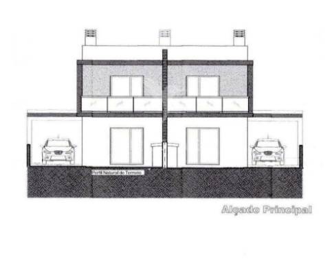 Moradia geminada t3 c/pérgula, p.general - fernão ferro