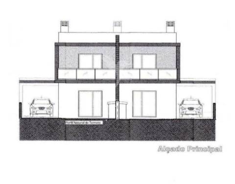 Moradia geminada t3 c/pérgula, p.general - fernão ferro