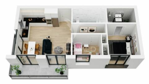 Apartamento t3 com varanda, na quinta do meio