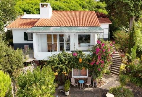 Moradia t2 com terraço vista mar & jardim tropical