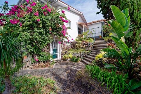 Moradia t2 com terraço vista mar & jardim tropical