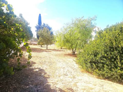 Excelente moradia familiar isolada com garagem e terreno no centro de quarteira