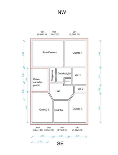 T3 com varandas em todas as divisões junto à areosa