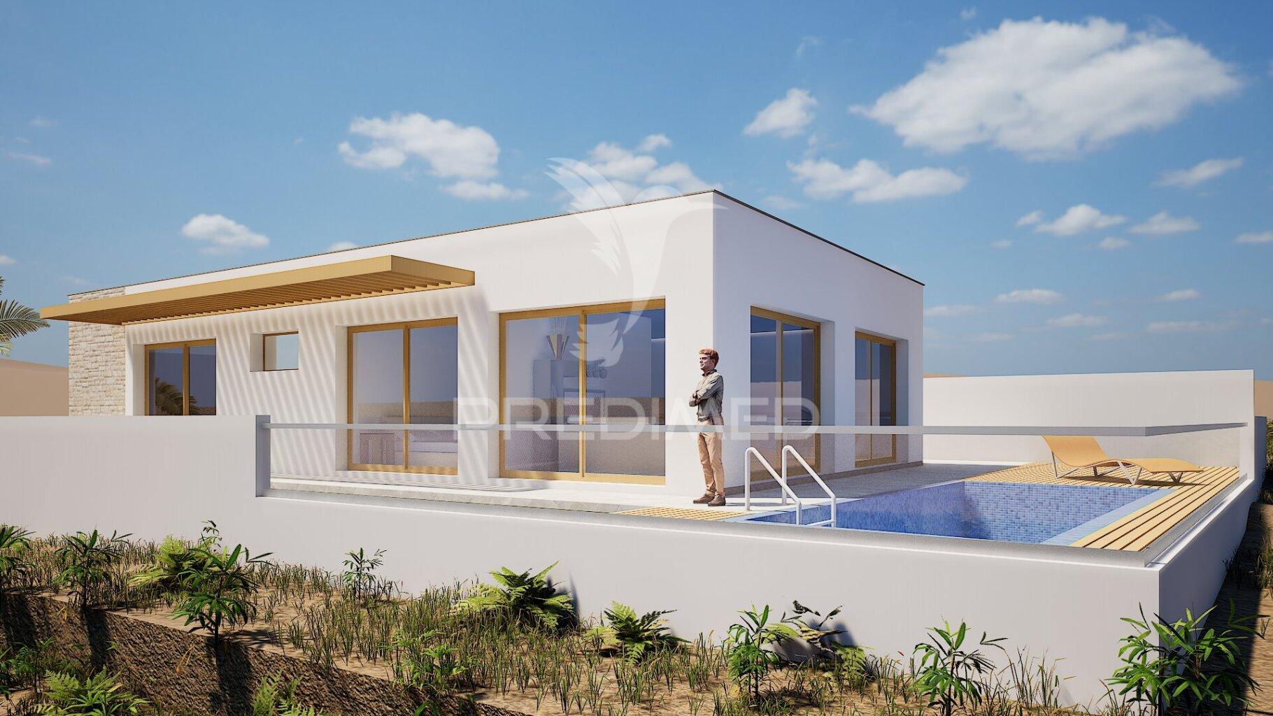 Moradia térrea t2 com piscina no porto santo