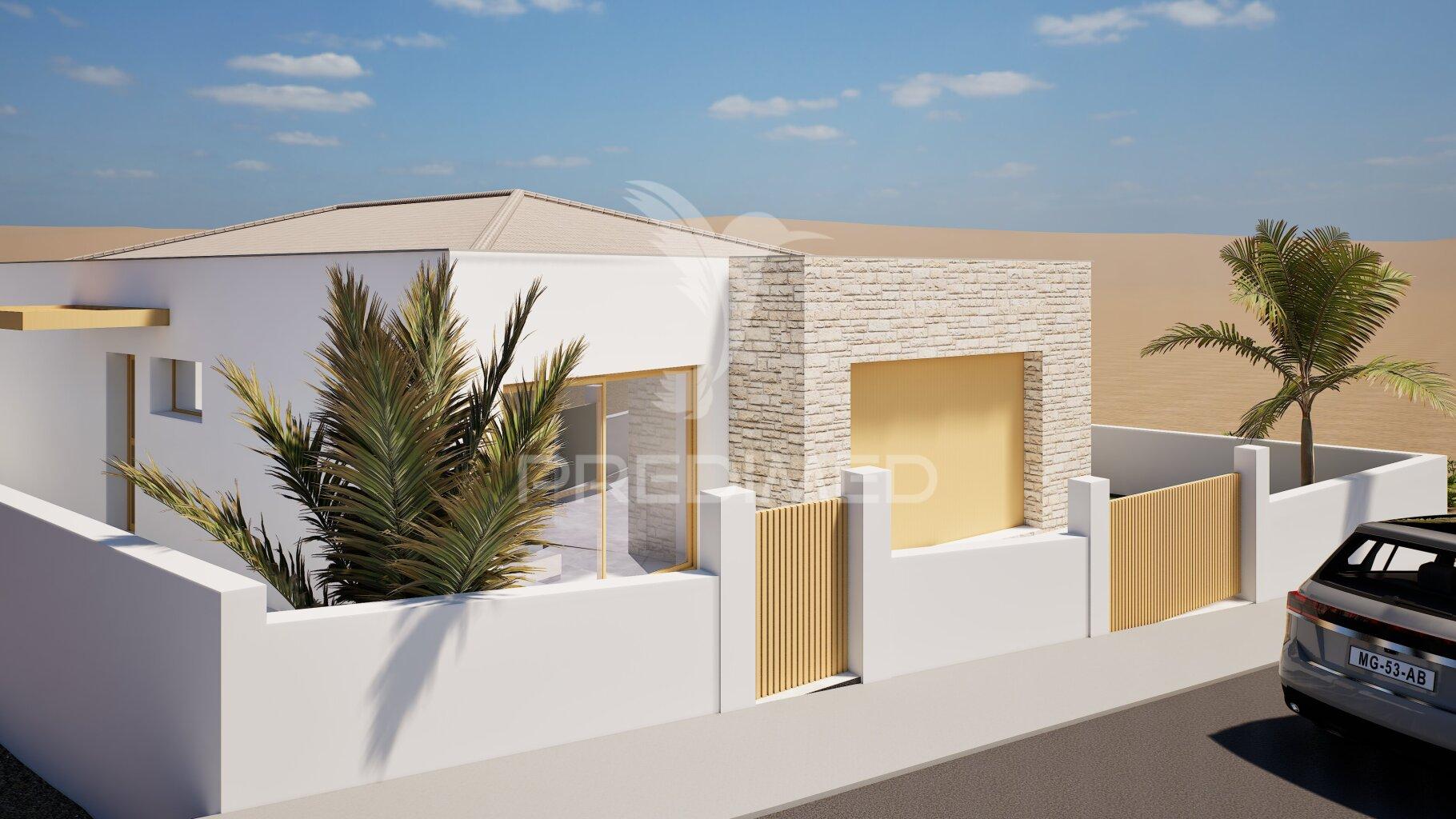Moradia térrea t2 com piscina no porto santo