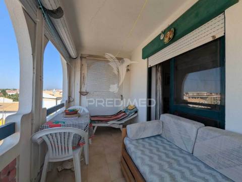 Apartamento t1 em manta rota com vista mar, perto da praia