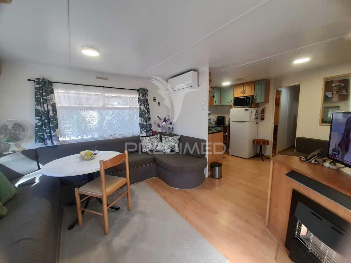 Mobil home t3 com deck, mobilada e equipada, pinhal novo.
