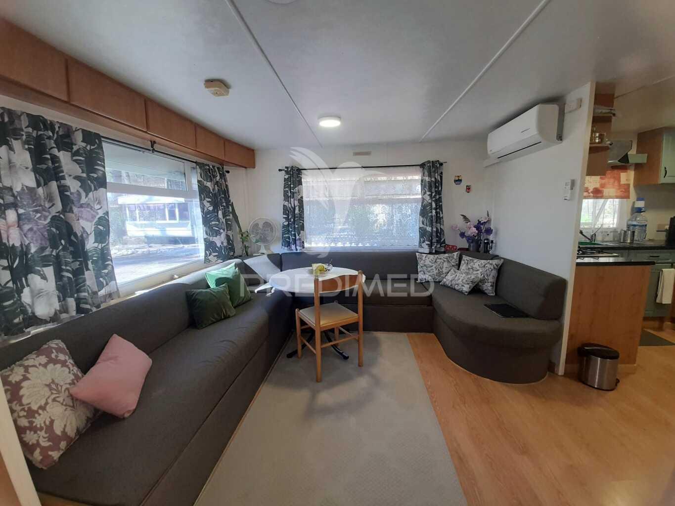 Mobil home t3 com deck, mobilada e equipada, pinhal novo.