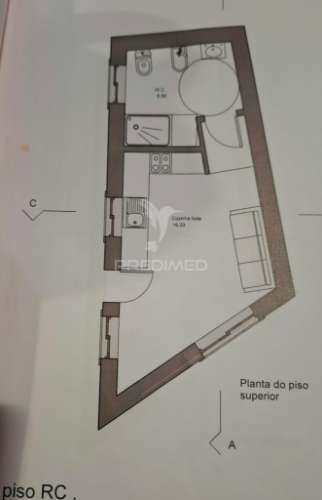 Moradia t0 com garagem para recuperar em pernes, santarém.