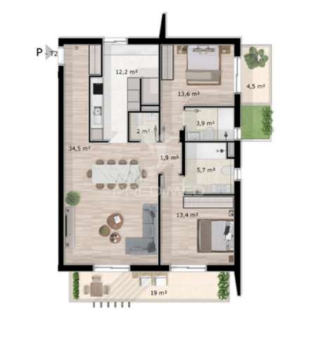 T2 condomínio de luxo