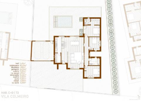 Moradia t3 em condomínio privado